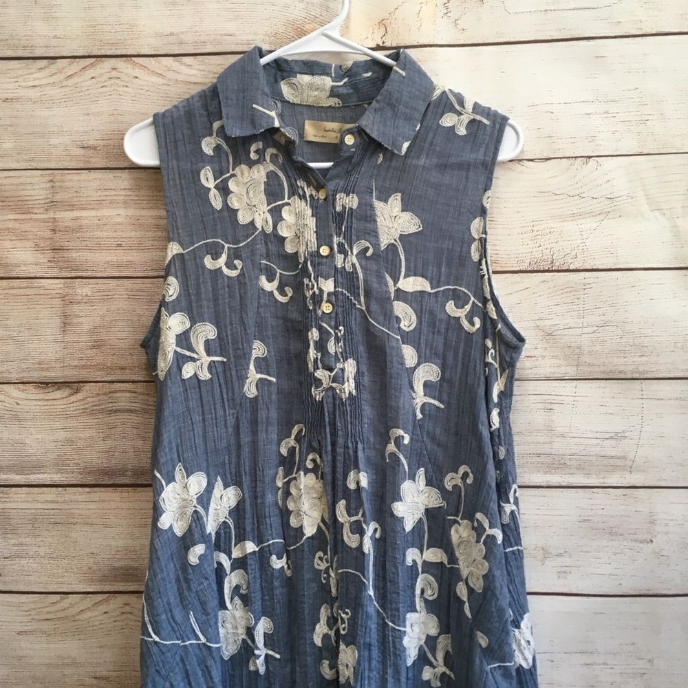 ANTHROPOLOGIE ISABELLA SINCLAIR‎ TILLIE EMBROIDERED DRESS - Picture 2 of 9